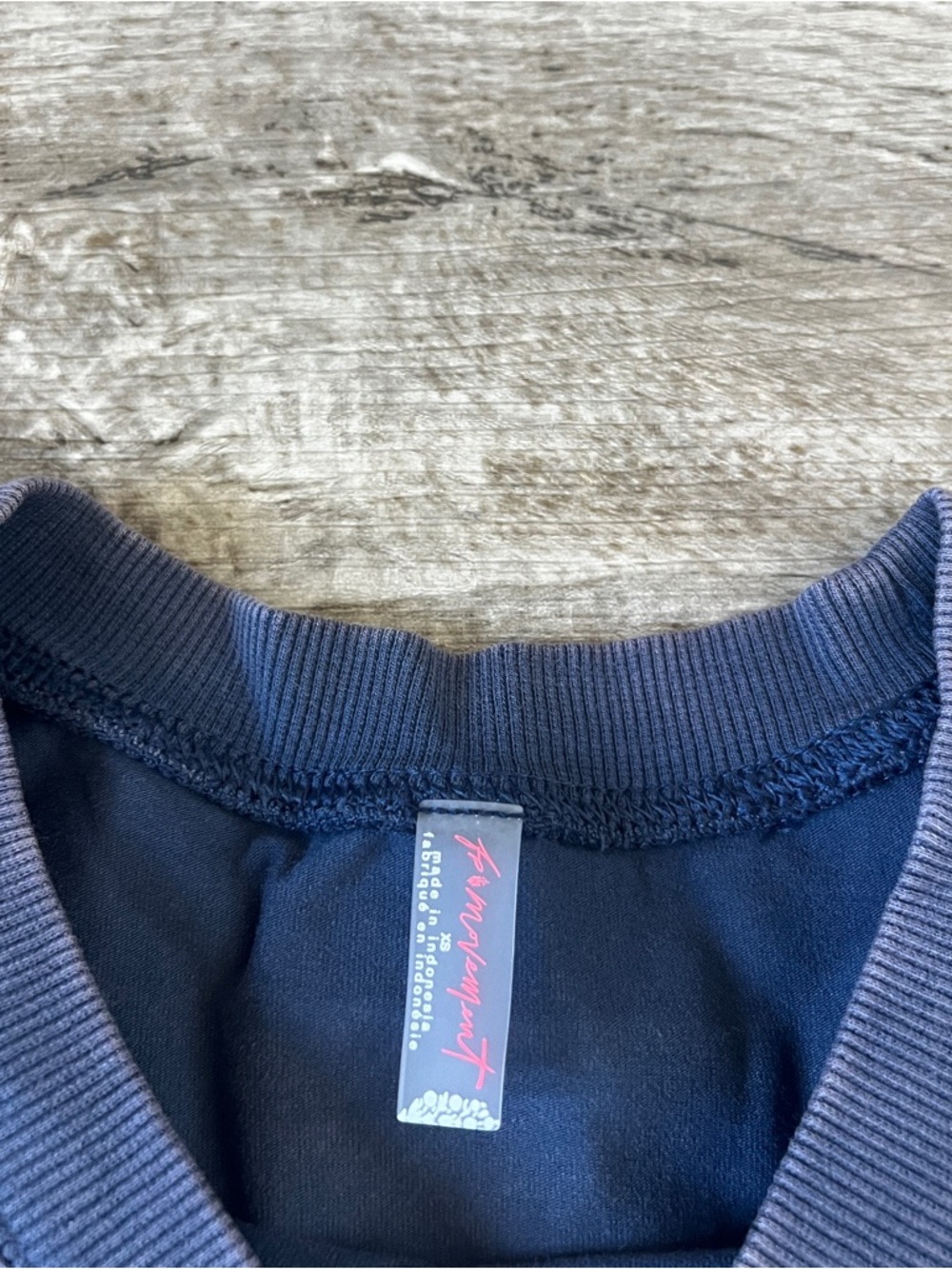 Free People Hot Shot Athletic Crop Top Navy - Picture 5 of 5